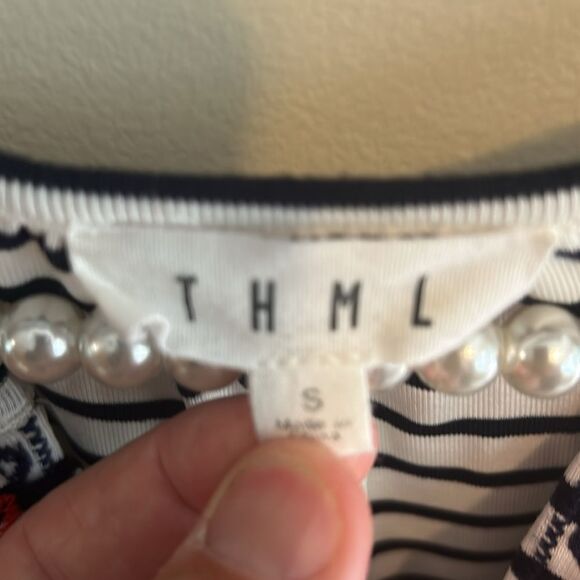 THML Embroidered Tank Top. Size Small - Picture 3 of 5